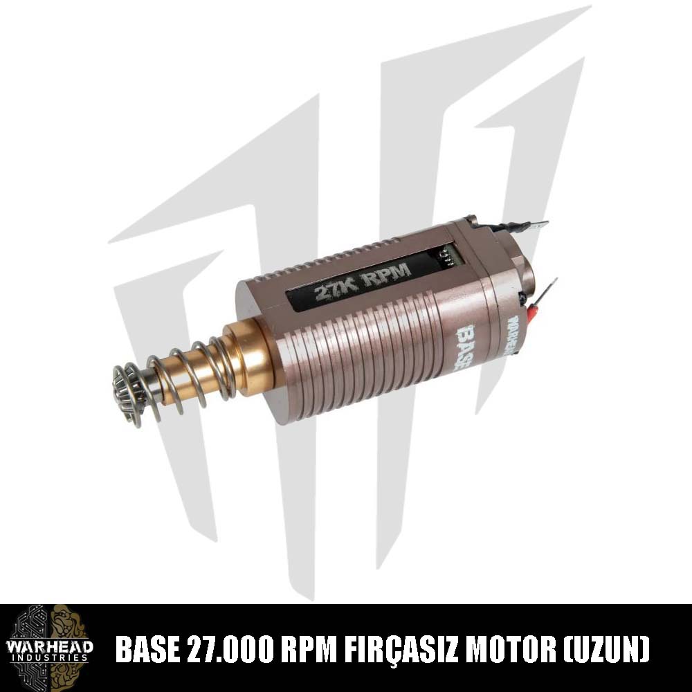 Warhead Industries BASE 27.000 RPM Fırçasız Airsoft AEG Motoru (Uzun)