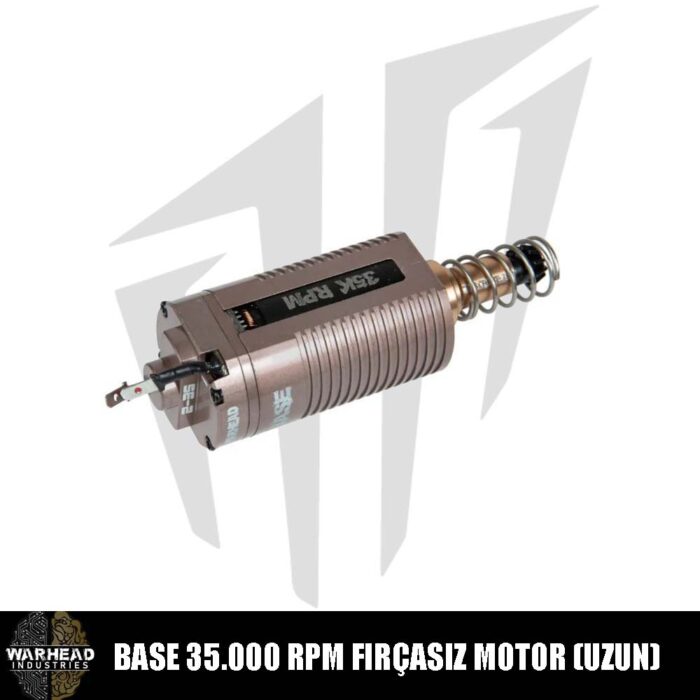 Warhead Industries BASE 35.000 RPM Fırçasız Airsoft AEG Motoru (Uzun)