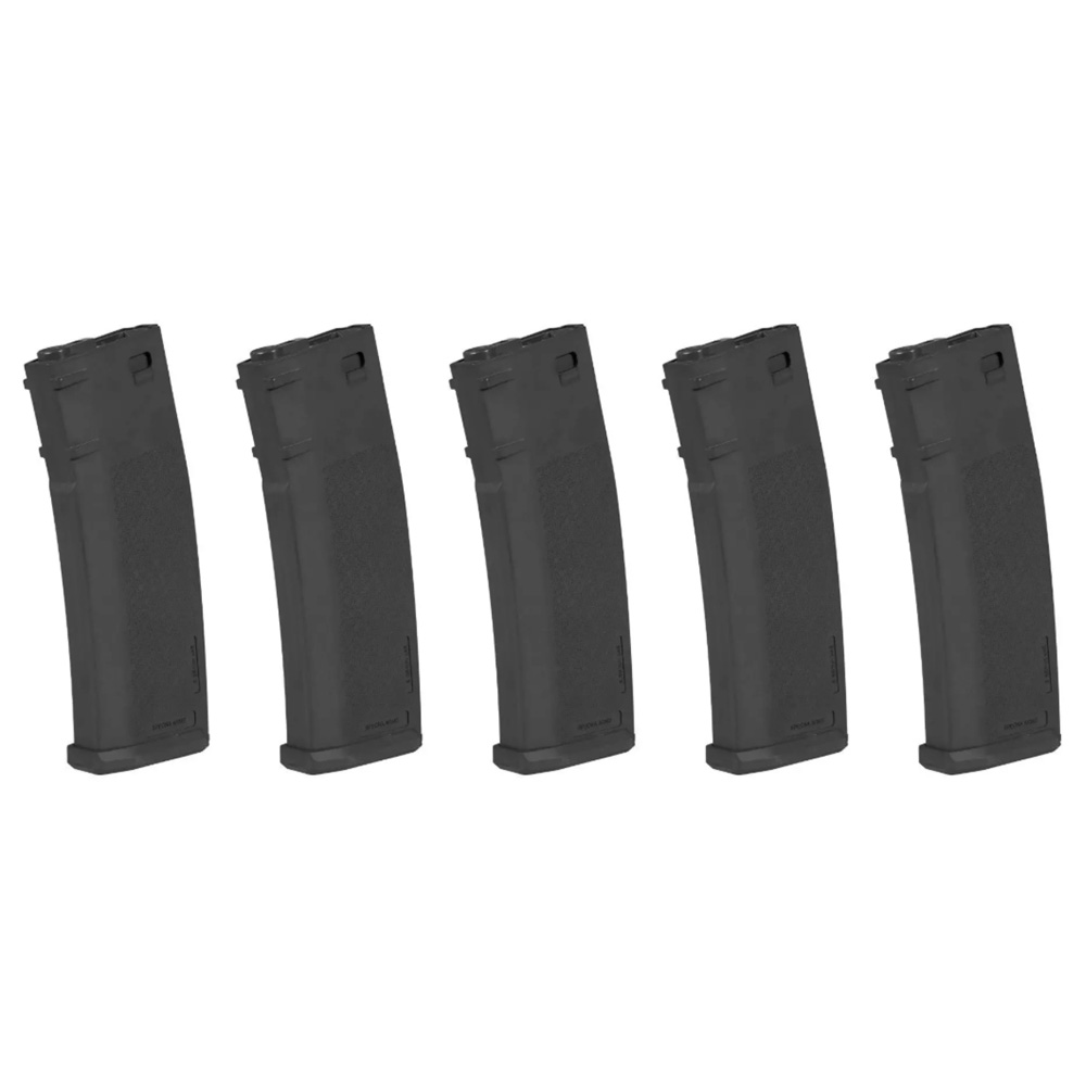 Specna Arms M4/M16 Airsoft Tüfekleri İçin 5’li 380 BB’lik S-Mag High-Cap Airsoft Şarjör – Siyah