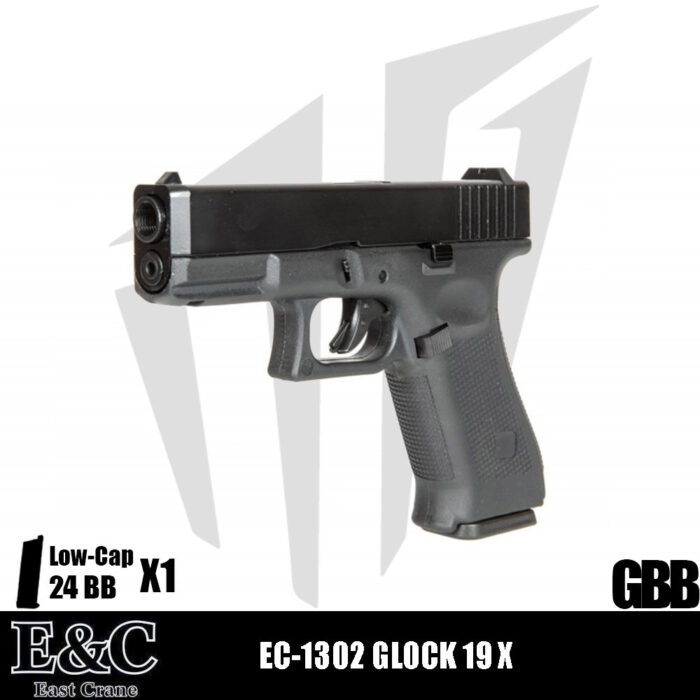 EAST&CRANE EC-1302 GLOCK 19X Airsoft Tabanca – Siyah