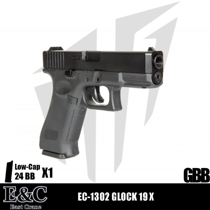 EAST&CRANE EC-1302 GLOCK 19X Airsoft Tabanca – Siyah