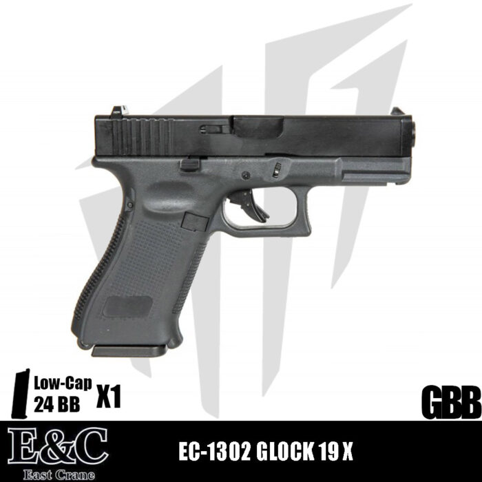 EAST&CRANE EC-1302 GLOCK 19X Airsoft Tabanca – Siyah