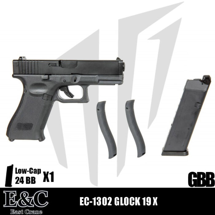 EAST&CRANE EC-1302 GLOCK 19X Airsoft Tabanca – Siyah