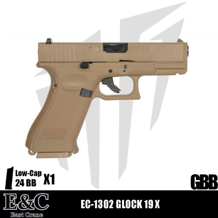 EAST&CRANE EC-1302 GLOCK 19X Airsoft Tabanca – Tan