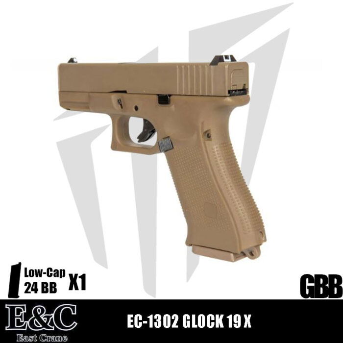 EAST&CRANE EC-1302 GLOCK 19X Airsoft Tabanca – Tan