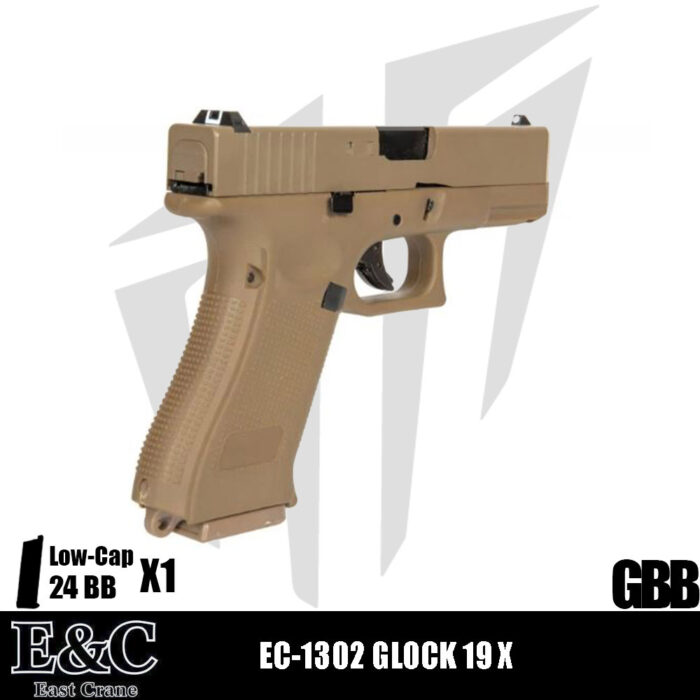 EAST&CRANE EC-1302 GLOCK 19X Airsoft Tabanca – Tan