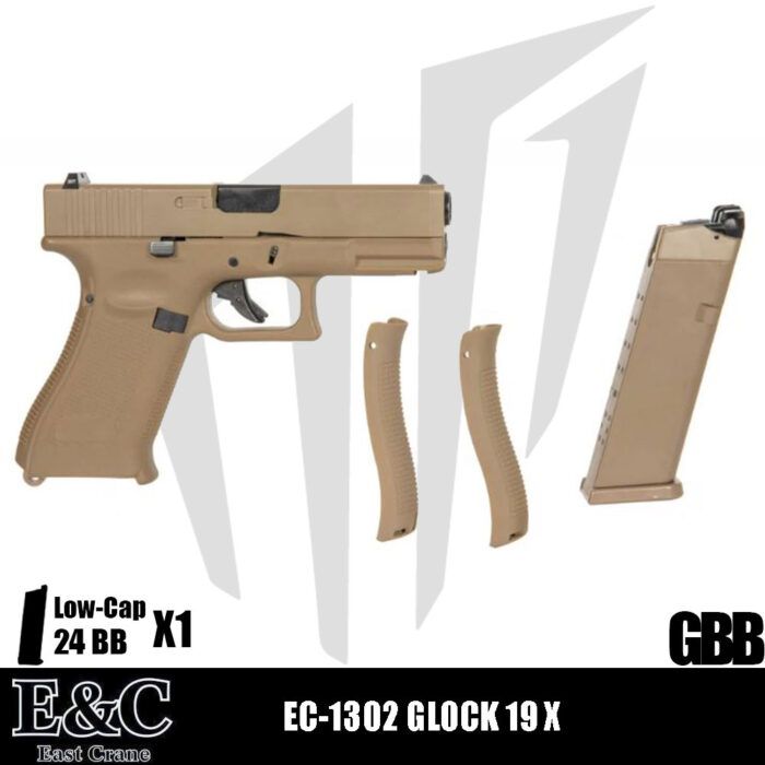 EAST&CRANE EC-1302 GLOCK 19X Airsoft Tabanca – Tan