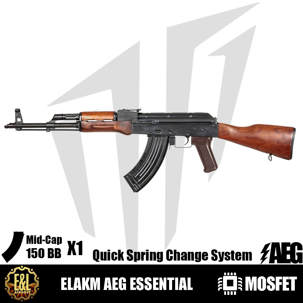 E&L AKM Essential AK47 Airsoft Tüfeği – Gerçek Ahşap