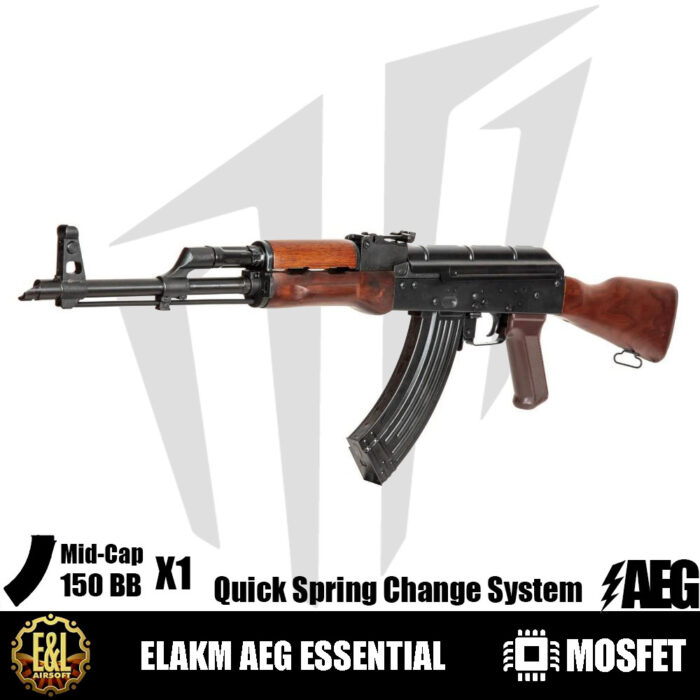 E&L AKM Essential AK47 Airsoft Tüfeği – Gerçek Ahşap