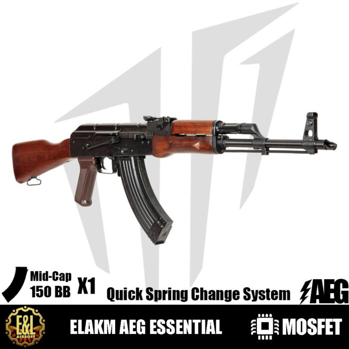 E&L AKM Essential AK47 Airsoft Tüfeği – Gerçek Ahşap