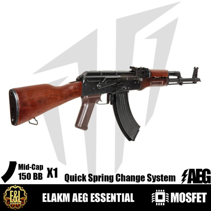 E&L AKM Essential AK47 Airsoft Tüfeği – Gerçek Ahşap