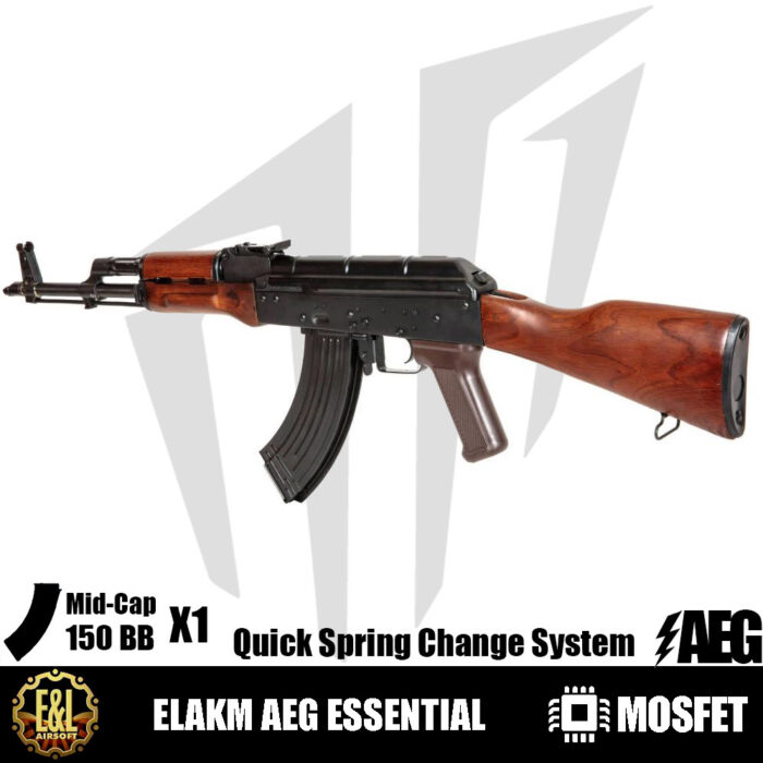 E&L AKM Essential AK47 Airsoft Tüfeği – Gerçek Ahşap