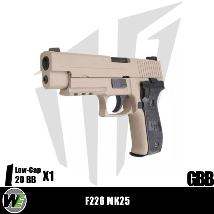 WE F226 MK25 Airsoft Tabanca - Tan