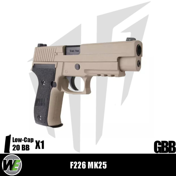 WE F226 MK25 Airsoft Tabanca - Tan