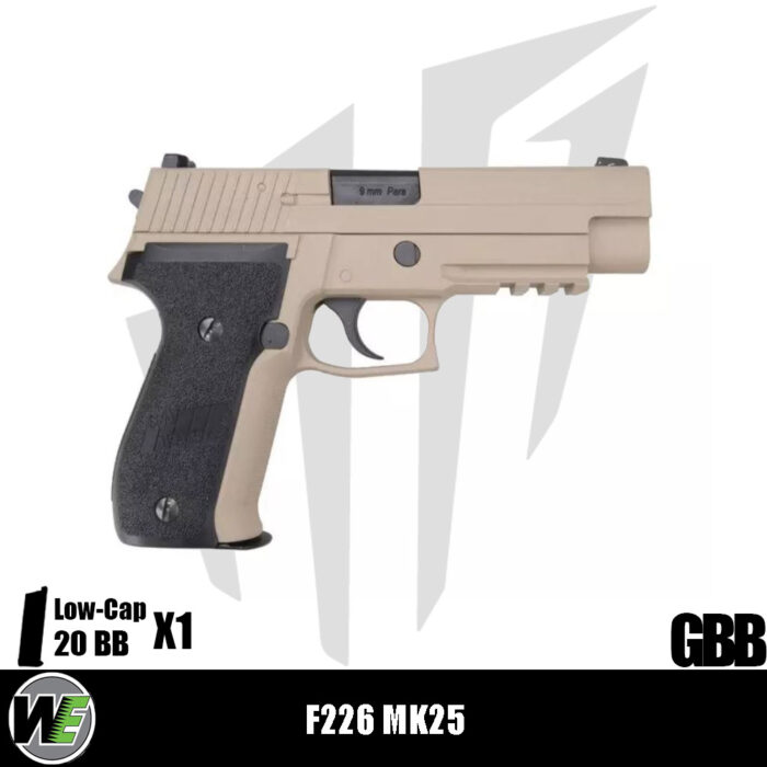 WE F226 MK25 Airsoft Tabanca - Tan