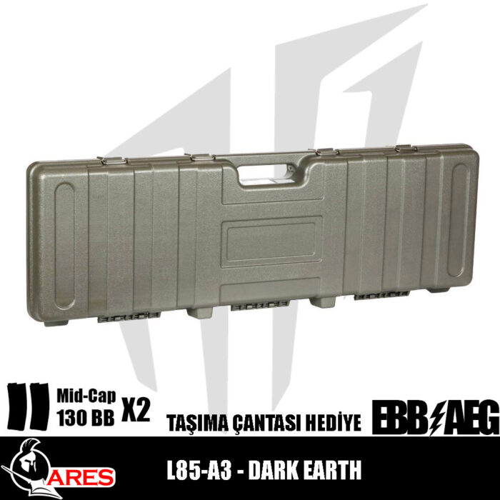 Ares L85-A3 – Dark Earth Airsoft Tüfeği (Standart Versiyon)