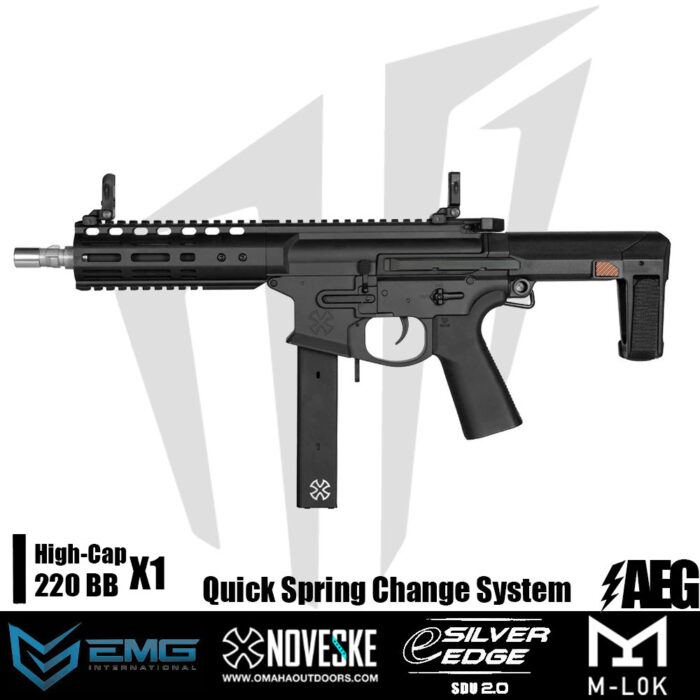 EMG Noveske Space Invader 9mm PCC Airsoft Tüfeği – Siyah