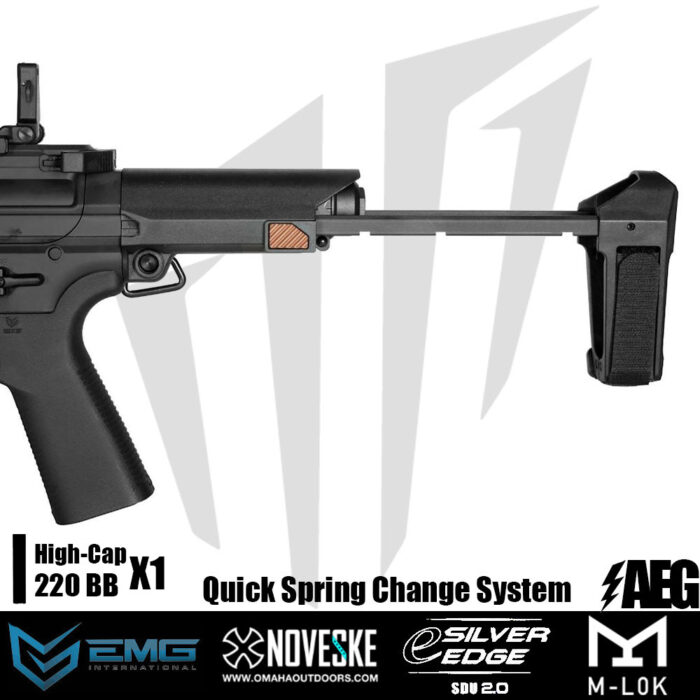 EMG Noveske Space Invader 9mm PCC Airsoft Tüfeği – Siyah