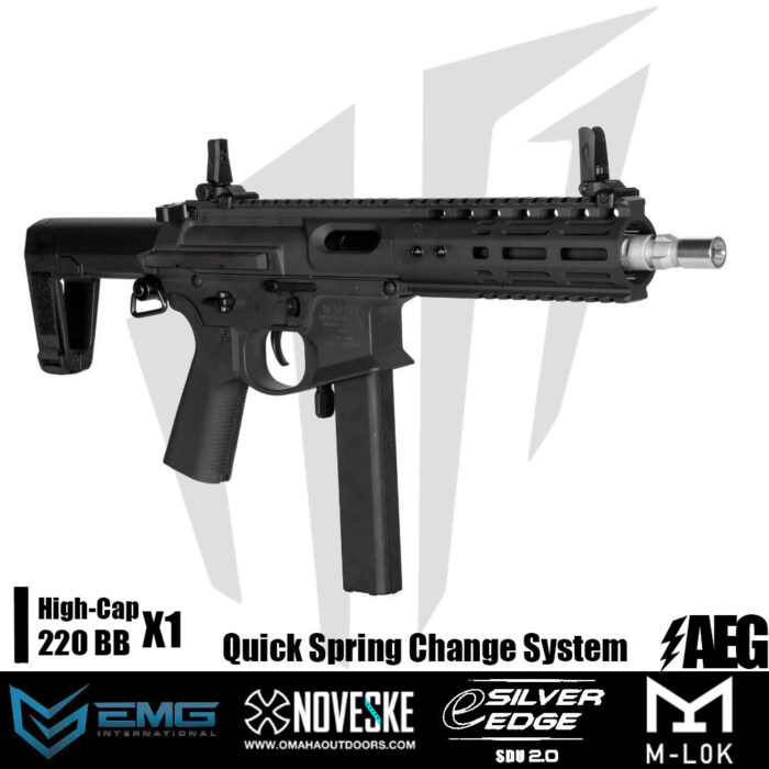 EMG Noveske Space Invader 9mm PCC Airsoft Tüfeği – Siyah