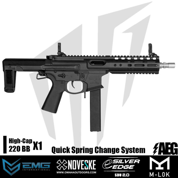 EMG Noveske Space Invader 9mm PCC Airsoft Tüfeği – Siyah