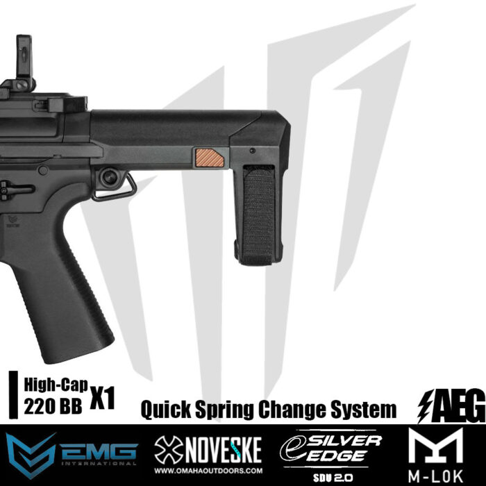 EMG Noveske Space Invader 9mm PCC Airsoft Tüfeği – Siyah