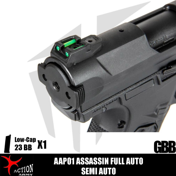 AAP01 Assassin Tam Otomatik / Yarı Otomatik Airsoft Tabanca - Siyah