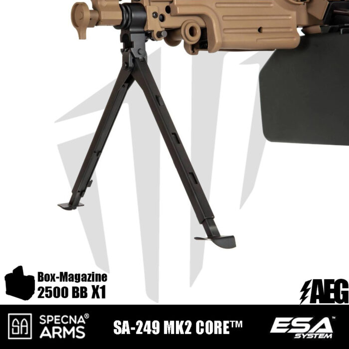 Specna Arms SA-249 MK2 CORE™ LMG Airsoft Tüfeği – Tan