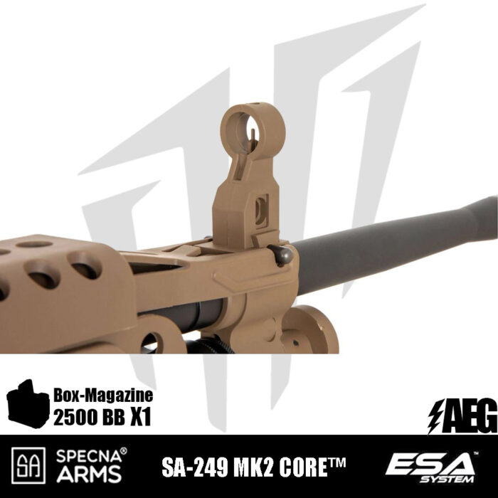 Specna Arms SA-249 MK2 CORE™ LMG Airsoft Tüfeği – Tan