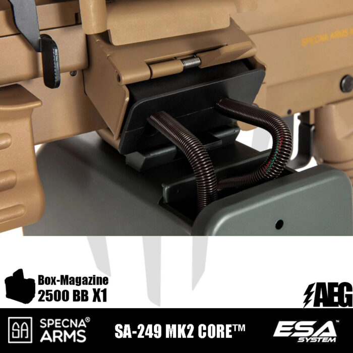 Specna Arms SA-249 MK2 CORE™ LMG Airsoft Tüfeği – Tan