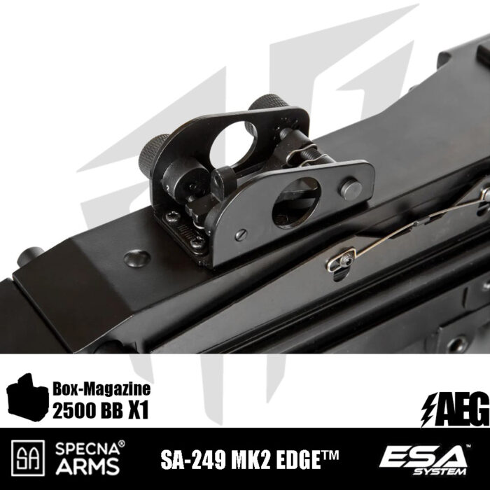 Specna Arms SA-249 MK2 EDGE™ LMG Airsoft Tüfeği – Siyah