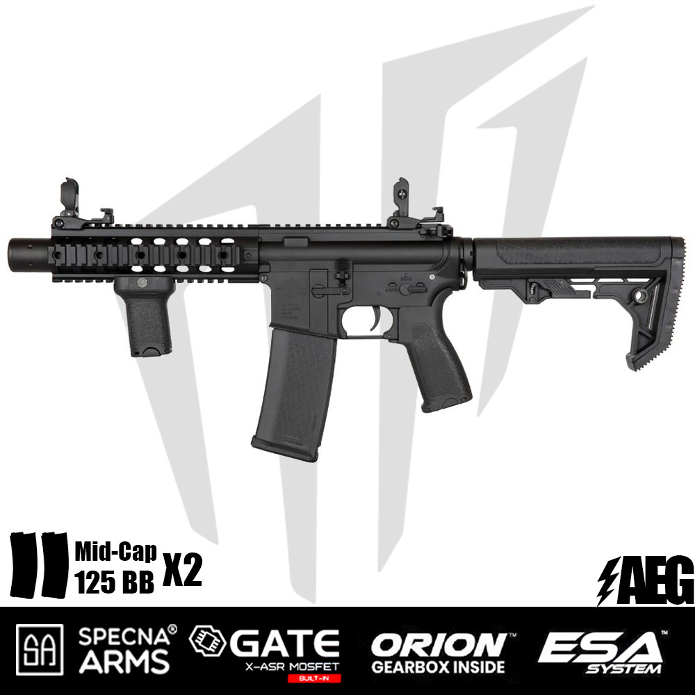 Specna Arms SA-E05 EDGE™ Airsoft Tüfeği – Light Ops Stock – Siyah