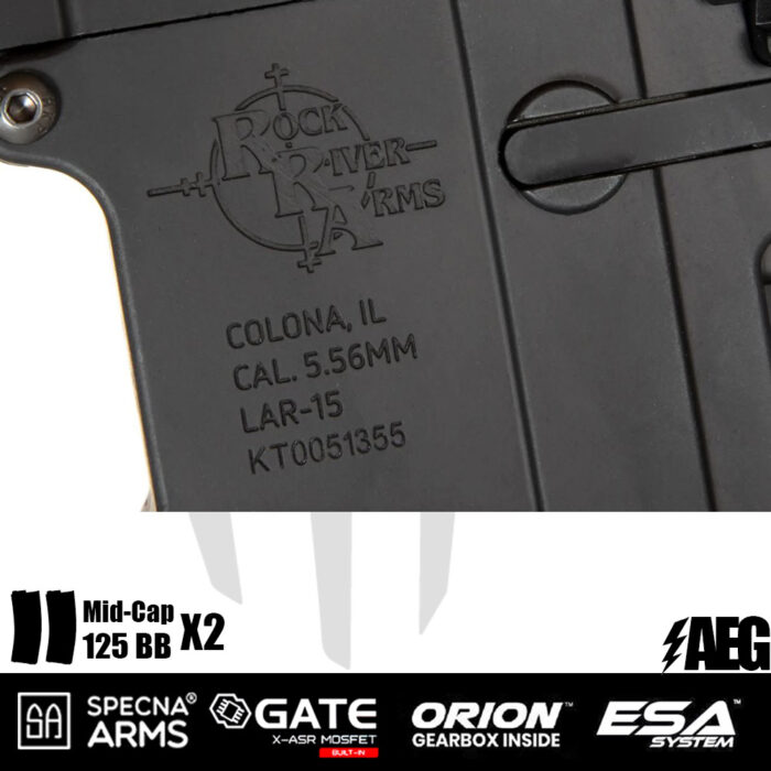 Specna Arms SA-E05 EDGE™ Airsoft Tüfeği – Light Ops Stock – Siyah