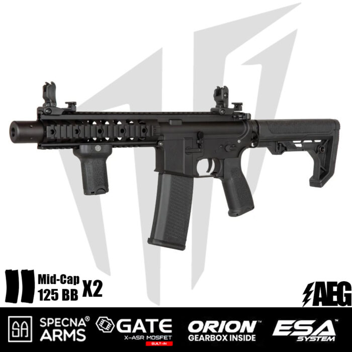 Specna Arms SA-E05 EDGE™ Airsoft Tüfeği – Light Ops Stock – Siyah