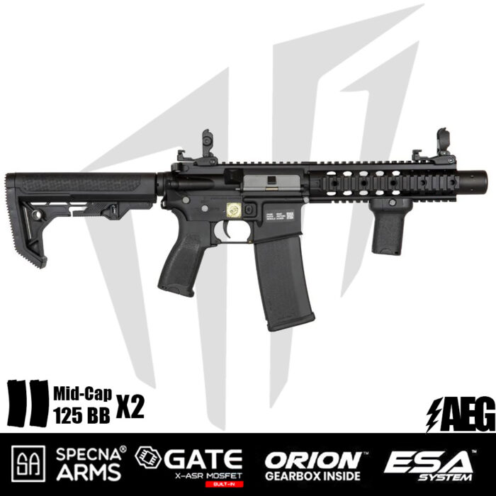 Specna Arms SA-E05 EDGE™ Airsoft Tüfeği – Light Ops Stock – Siyah