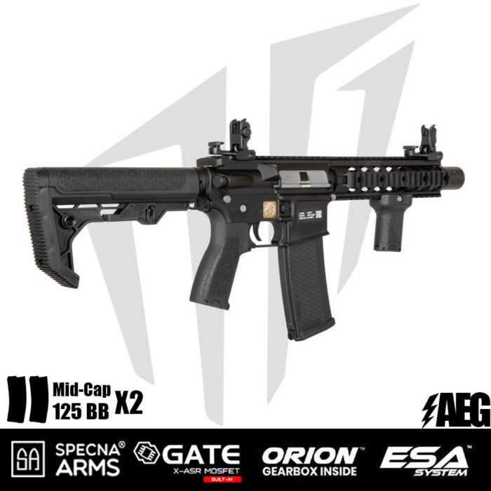 Specna Arms SA-E05 EDGE™ Airsoft Tüfeği – Light Ops Stock – Siyah