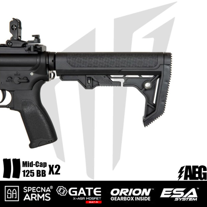 Specna Arms SA-E05 EDGE™ Airsoft Tüfeği – Light Ops Stock – Siyah