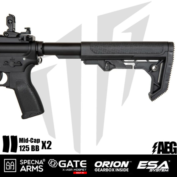 Specna Arms SA-E05 EDGE™ Airsoft Tüfeği – Light Ops Stock – Siyah