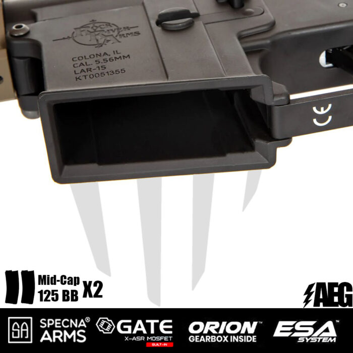 Specna Arms SA-E05 EDGE™ Airsoft Tüfeği – Light Ops Stock – Half-Tan