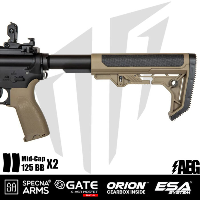 Specna Arms SA-E05 EDGE™ Airsoft Tüfeği – Light Ops Stock – Half-Tan