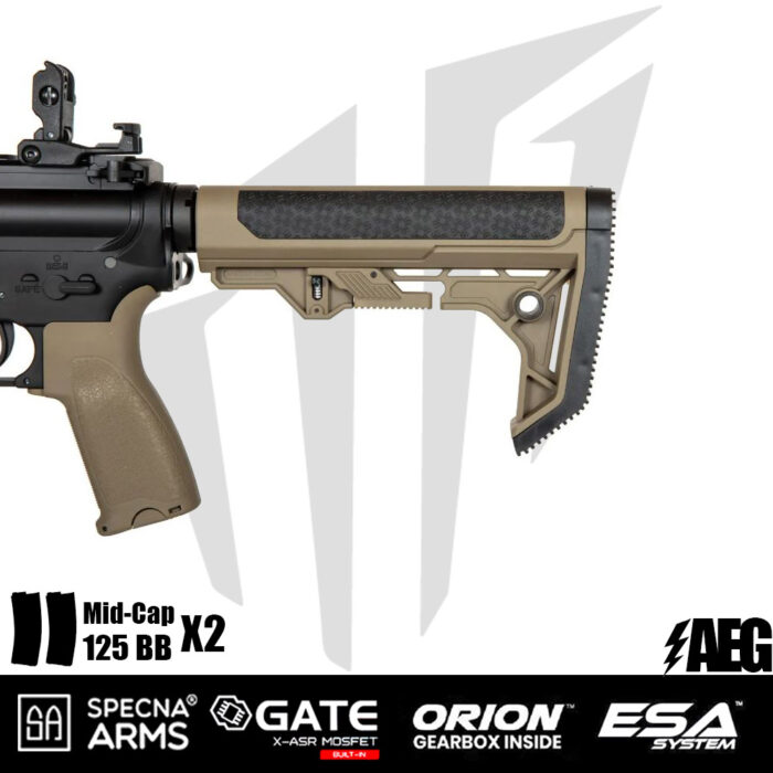 Specna Arms SA-E05 EDGE™ Airsoft Tüfeği – Light Ops Stock – Half-Tan