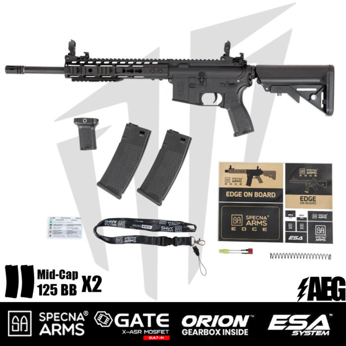 Specna Arms SA-E09-RH EDGE 2.0™ Airsoft Tüfeği Heavy Ops Stock – Siyah