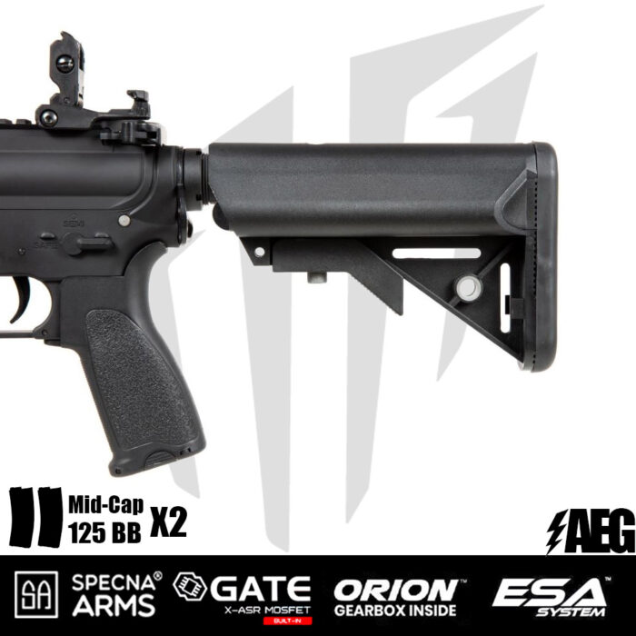 Specna Arms SA-E09-RH EDGE 2.0™ Airsoft Tüfeği Heavy Ops Stock – Siyah