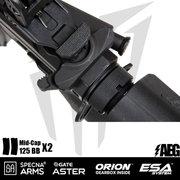 Specna Arms SA-E09-RH EDGE 2.0™ Airsoft Tüfeği Heavy Ops Stock – Siyah