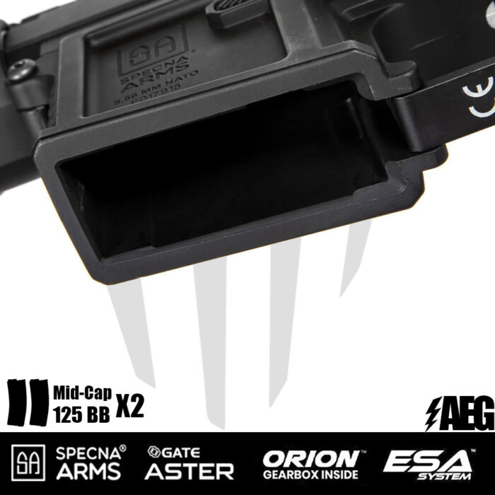 Specna Arms SA-E09-RH EDGE 2.0™ Airsoft Tüfeği Heavy Ops Stock – Siyah