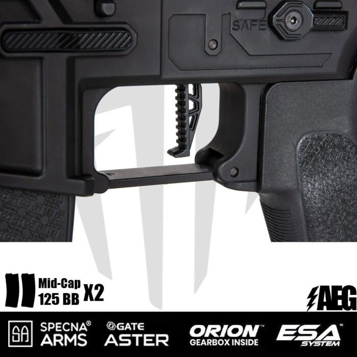 Specna Arms SA-E09-RH EDGE 2.0™ Airsoft Tüfeği Heavy Ops Stock – Siyah