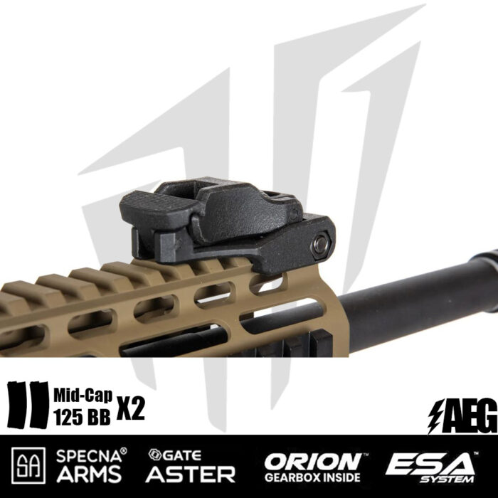 Specna Arms SA-E09-RH EDGE 2.0™ Airsoft Tüfeği Heavy Ops Stock – Half Tan