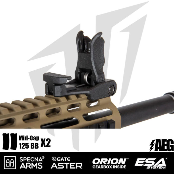 Specna Arms SA-E09-RH EDGE 2.0™ Airsoft Tüfeği Heavy Ops Stock – Half Tan