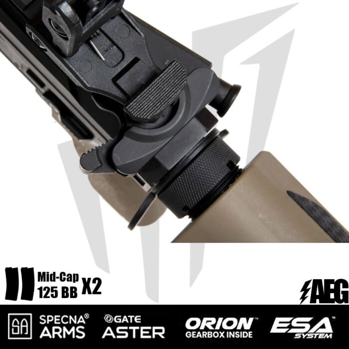 Specna Arms SA-E09-RH EDGE 2.0™ Airsoft Tüfeği Heavy Ops Stock – Half Tan