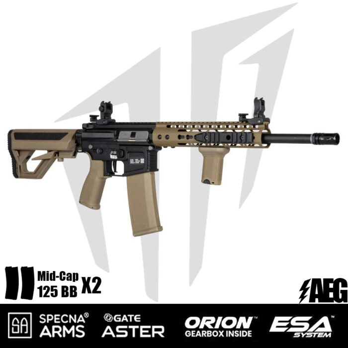 Specna Arms SA-E09-RH EDGE 2.0™ Airsoft Tüfeği Heavy Ops Stock – Half Tan