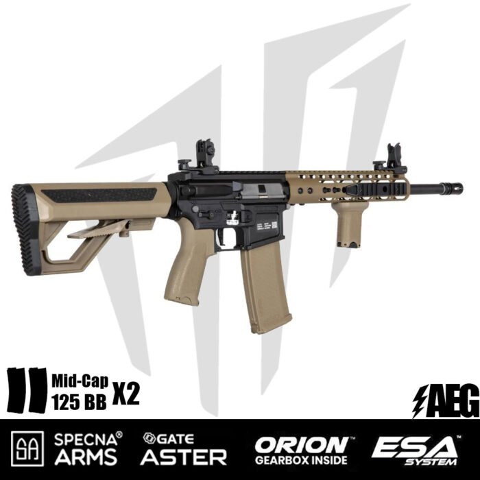 Specna Arms SA-E09-RH EDGE 2.0™ Airsoft Tüfeği Heavy Ops Stock – Half Tan